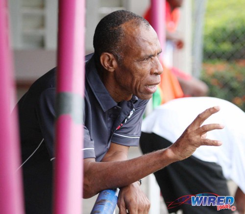 Photo: St Ann's Rangers coach Anthony Streete during his last stint with the club in 2014. (Courtesy Wired868)