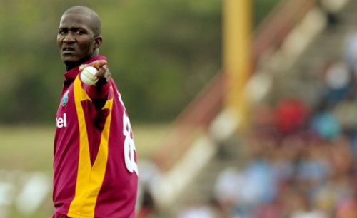 Photo: West Indies T20 captain Darren Sammy makes a point.