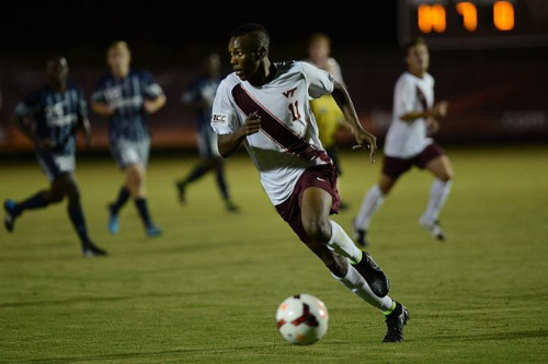 Photo: Virginia Tech striker Ricardo John.