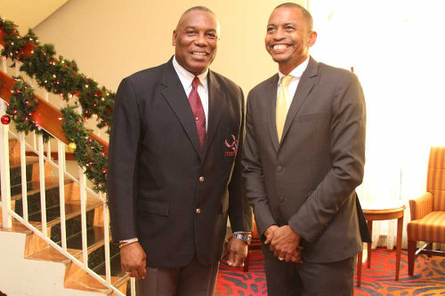 Photo: TTOC president Brian Lewis (right) and NAAA president Ephraim Serrette. (Courtesy NAAA)