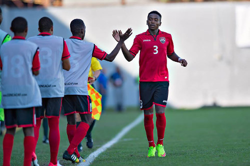 Photo: Trinidad and Tobago left back Keston Julien celebrates his goal against Guatemala in the 2015 CONCACAF Under-17 Championship. Julien made his senior competitive debut for W Connection at just 16 years old. (Courtesy MexSport/CONCACAF)