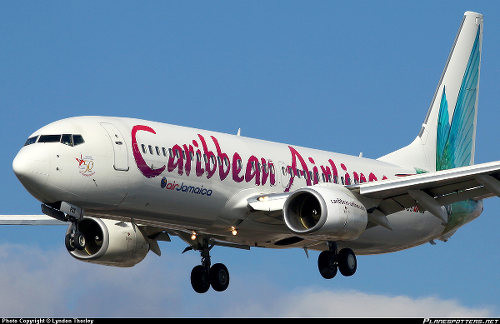 Photo: A Caribbean Airlines plane prepares to land. (Copyright Lyndon Thorley/Planespotters.net)