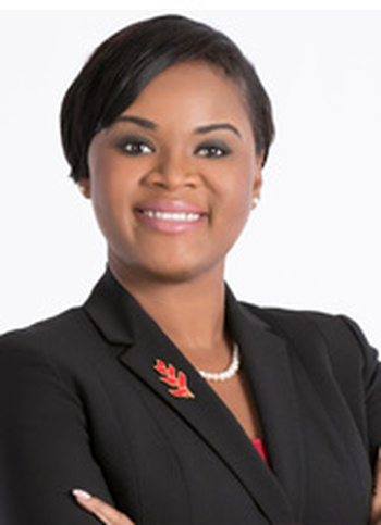 Photo: Tourism Minister Shamfa Cudjoe. Tourism remains in the Cabinet but was a no-show at the Stadium. (Courtesy Newsgov.tt)