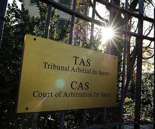 Photo: The entrance to the Court of Arbitration for Sport (CAS) in Switzerland. (Courtesy Inside The Games)