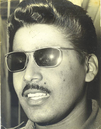 Photo: A 25-year-old Raffique Shah during the 1971 mutiny trials. Shah, a former lieutenant, led 300 troops in a mutiny at Teteron Barracks during the Trinidad and Tobago Rvolution of 1970.