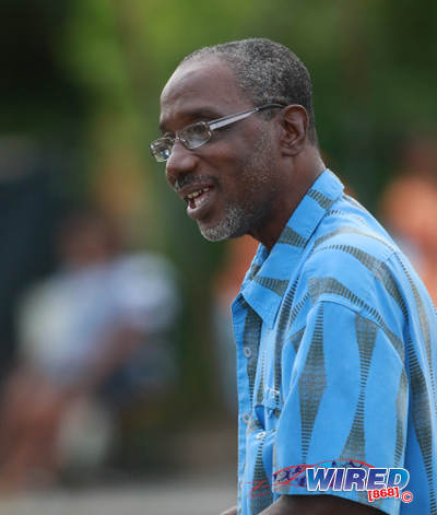 Photo: Trinidad and Tobago Football Association (TTFA) vice-president and ex-SSFL president Ewing Davis does match commissioner duties during 2015/16 CNG National Super League Premiership Division action at the Matura Recreation Ground. (Courtesy Nicholas Bhajan/Wired868)