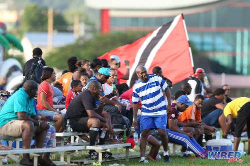 Photo: Wired868 director Lasana Liburd (centre) finds his best position during the 4th Annual Wired868 Football Festival at UWI SPEC Grounds, St Augustine. (Courtesy Allan V Crane/CA-images/Wired868)