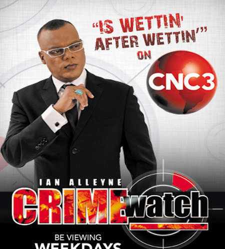 Photo: CNC3 wet itself while trying to defend Crime Watch host Ian Alleyne in February. It was alleged.