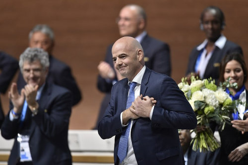 Photo: New FIFA president Gianni Infantino reacts after winning the FIFA presidential election during the extraordinary FIFA Congress in Zurich on 26 February 2016.  (Copyright AFP 2016/Fabrice Coffrini)