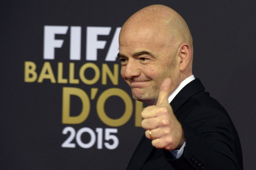 Photo: FIFA president Gianni Infantino. (Courtesy TTFA Media)