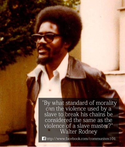 Photo: Late Guyana intellectual Walter Rodney.