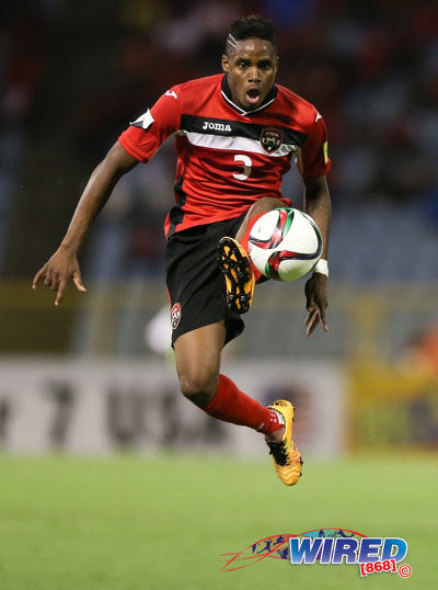 Photo: Trinidad and Tobago winger Joevin Jones controls the ball during Russia 2018 World Cup qualifying action against St Vincent and the Grenadines at the Hasely Crawford Stadium, Port of Spain on 29 March 2016. Trinidad and Tobago won 6-0. (Courtesy: Allan V Crane/CA-images/Wired868)