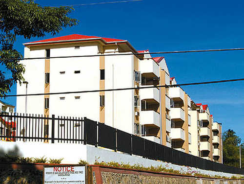 Photo: The Fidelis Heights HDC compound. (Copyright Trinidad Guardian)