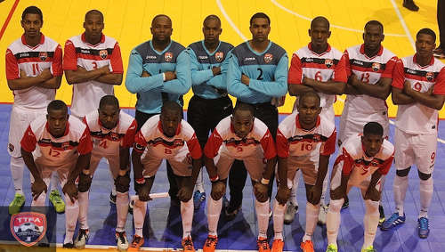 Photo: The Trinidad and Tobago National Futsal Team poses for a photograph before their CONCACAF Play Off match against Honduras in May 2016. (Courtesy TTFA Media)