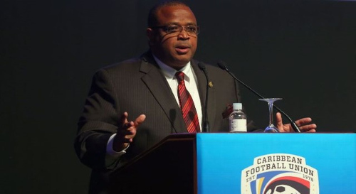 Photo: Caribbean Football Union (CFU) president Gordon Derrick.