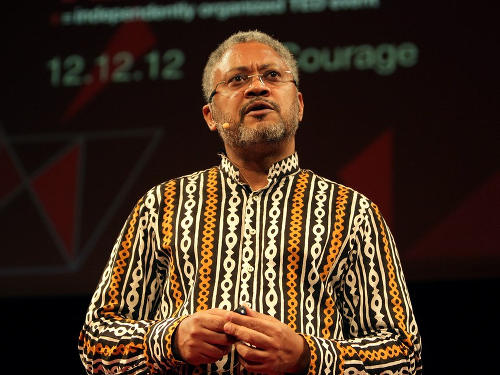 Photo: Former JCC president Afra Raymond speaks at TedX Port of Spain.