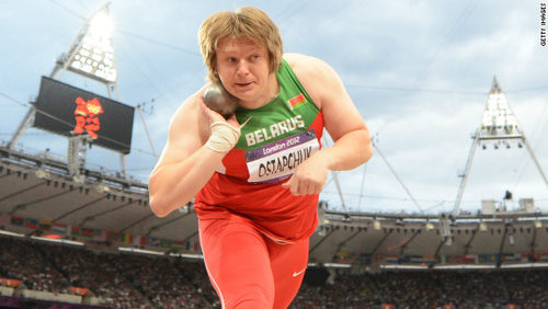 Photo: Belarus shot putter Nadzeya Ostapchuk was stripped of her London 2012 Olympics gold medal after testing positive for performance enhancing drugs. (Copyright CNN)