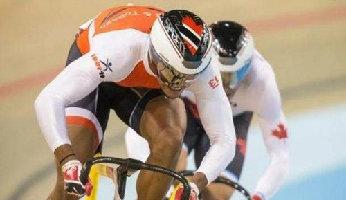 Photo: Trinidad and Tobago cyclist Njisane Phillip in action. (Courtesy TTOC)