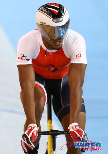 Photo: Trinidad and Tobago cyclist Njisane Phillip cruises during the Toronto 2015 Pan American Games. (Courtesy Allan V Crane/CA Images/Wired868)