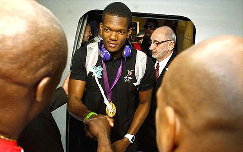 Photo: Trinidad and Tobago javelin star Keshorn Walcott. (Copyright Telegraph.co.uk)