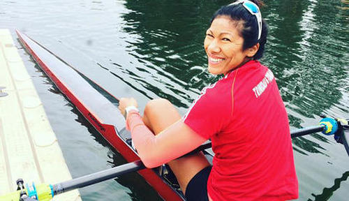 Photo: You row girl! Trinidad and Tobago's Felice Chow. (Courtesy TTOC)