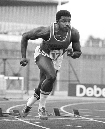 Photo: Trinidad and Tobago 1976 Olympic gold medalist Hasely Crawford. (Courtesy Caribbean Beat)