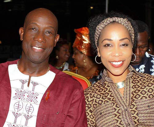 Photo: Trinidad and Tobago Prime Minister Dr Keith Rowley (left) and his wife Sharon Rowley during 2015 Emancipation Day celebrations.