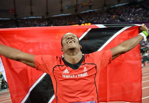 Photo: Trinidad and Tobago's Keshorn Walcott celebrates after securing gold at the London 2012 Olympic Games. (Copyright AFP 2016)