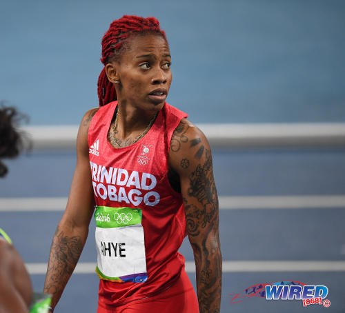 Photo: Trinidad and Tobago sprint Michelle-Lee Ahye leaves the track after challenging for honours in the Rio 2016 Olympics 100 metre final on 13 August 2016. (Courtesy Sean Morrison/Wired868)