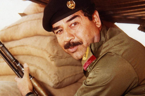 Photo: Late former Iraq president Saddam Hussein. (Copyright NBC)