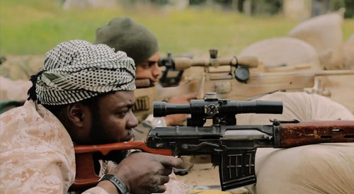 Photo: A terrorist group trains for war. (Copyright Express.co.uk)