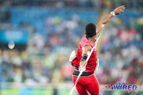 Photo: Trinidad and Tobago javelin star Keshorn Walcott prepares to launch his javelin during the Rio 2106 Olympic Games. (Courtesy Allan V Crane/Wired868)