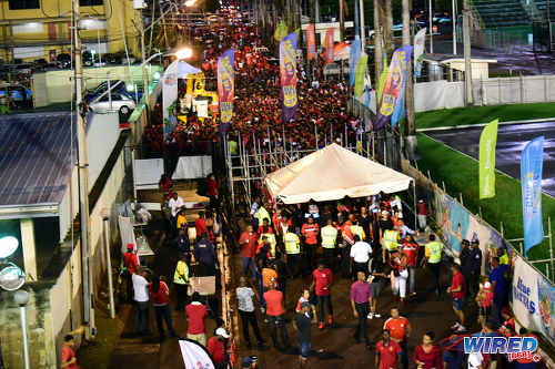 Photo: Soca Warriors supporters trickle into the Hasely Crawford Stadium in Port of Spain to see Trinidad and Tobago tackle Guatemala on 2 September 2016. (Courtesy Wired868)