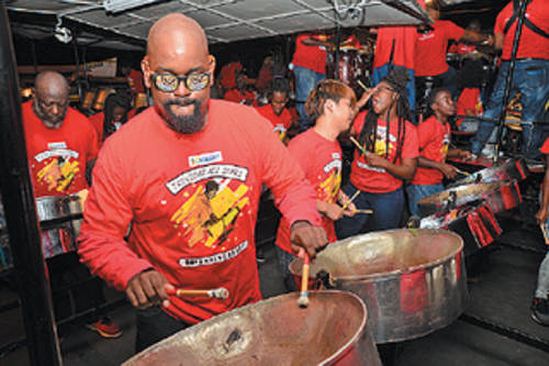 Photo: The Trinidad All Stars perform at the 2015 Panorama semifinals. (Copyright Robert Taylor/SocaPro)