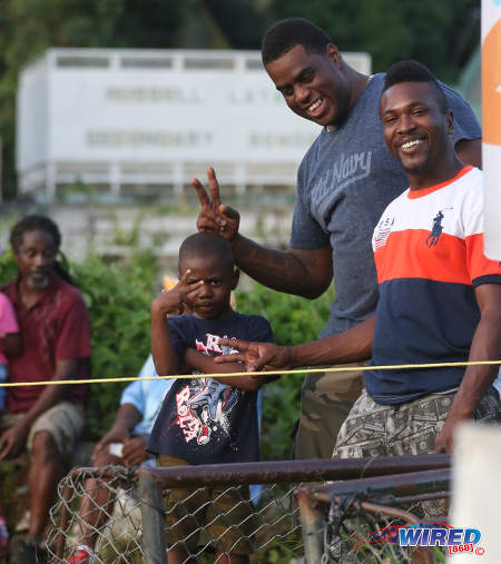 Photo: Some spectators enjoy their evening out during Pro League action between Morvant Caledonia United and San Juan Jabloteh at the Morvant Recreation Ground on 16 October 2016. (Courtesy Sean Morrison/Wired868)