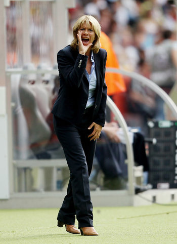 Photo: Former Canada coach Carolina Morace during the 2011 Women's World Cup. (Copyright Zimbio)