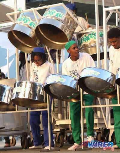 Photo: BP Renegades pannist enjoy themselves during the Carnival 2016 season. (Courtesy Sean Morrison/Wired868)