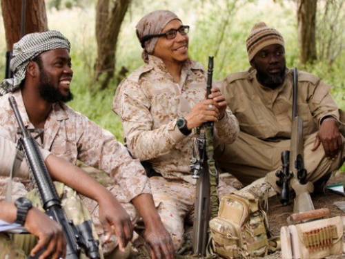 Photo: An image of Caribbean jihadis used in a publication meant to drum up recruits for the Islamic State terror organisation.