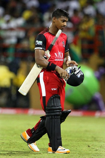 Photo: Trinidad and Tobago wicketkeeper/batsman Nicholas Pooran, currently suspended from playing for the West Indies, will be on show in the 2017 edition of the IPL. (Copyright Barbados Today)