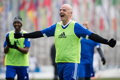 Photo: FIFA president Gianni Infantino. (Courtesy TTFA Media)