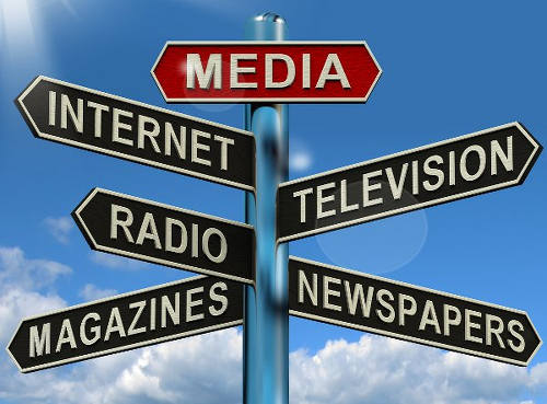 Photo: The media spectrum.