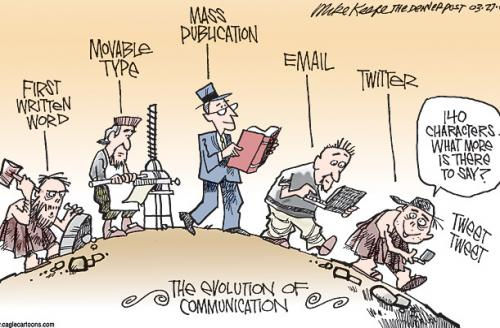 Photo: The evolution of communication...