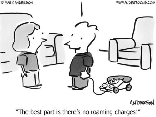 Photo: Avoiding roaming charges. (Copyright Mark Anderson)