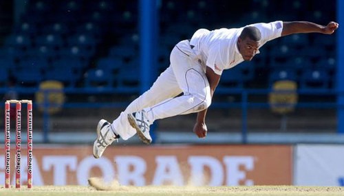 Photo: Shannon Gabriel, a genuine number 11, always gives it his all with the ball but rarely troubles the scorers when called upon to bat.